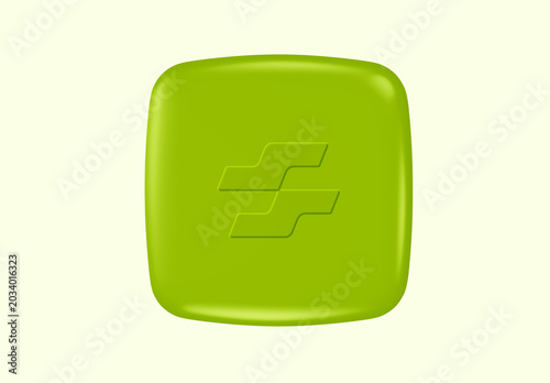 Modern Rounded 3D App Icon Mockup