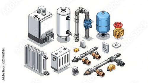 Industrial Water Treatment Equipment and Components for Filtration and Purification.
