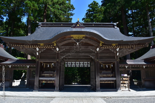 Bild auf Leinwand 新潟県 弥彦村の彌彦神社（弥彦神社）