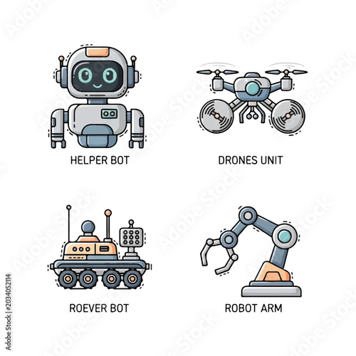 Robot Arm Machinery Industrial Equipment.