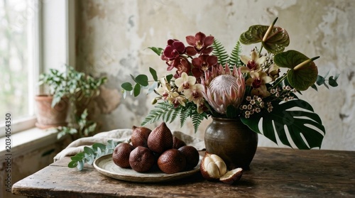 still life with flowers