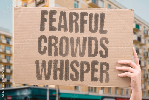 Photos "Fearful Crowds Whisper" Public anxiety spreads quietly