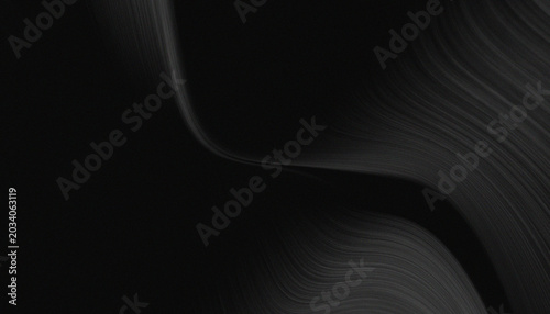 Monochrome abstract with noise, dark black and white gradient background