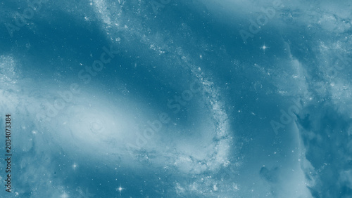 Tableau sur toile Fluid cosmic dust texture background in shades of blue and white