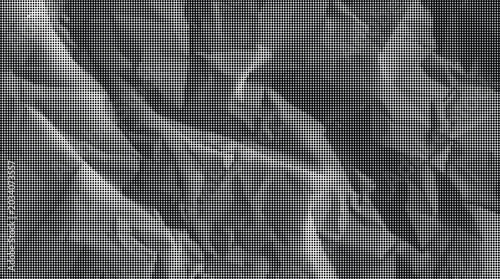 Foto Crinkled paper texture fills the entire view