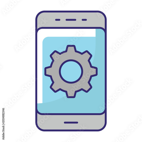 Mobile Settings Vector icon which can easily modify or edit