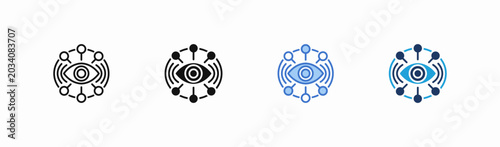 Set of audience icon collection in multiple style. Icon suitable for web and mobile application