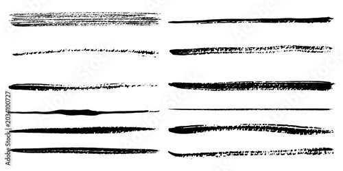 Photos Marker hand-drawn line border set and scribble design elements