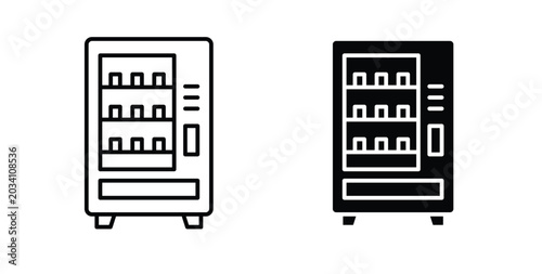 Vending machine icon for ui and web, Vector pictogram