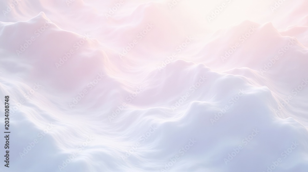 Fototapeta premium Softly lit pastel clouds light