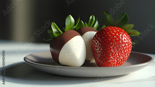 strawberry and chocolate