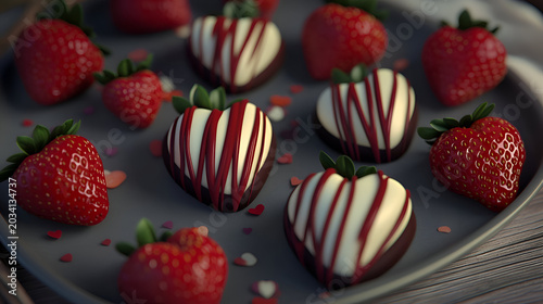 strawberries and chocolate