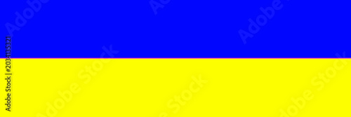 Minimalist Blue and Yellow Bi-Color Flag Background