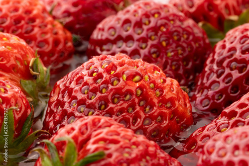 Obraz na płótnie Strawberries on White Background