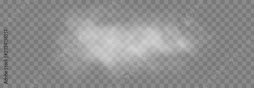 Quadro em tela Realistic White Clouds Floating in Clear Blue Sky with Soft Atmospheric Light fo