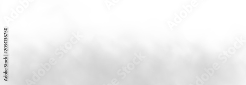 Canvastavla Minimal White Cloud Shapes Isolated on Transparent Background for Modern UI Desi