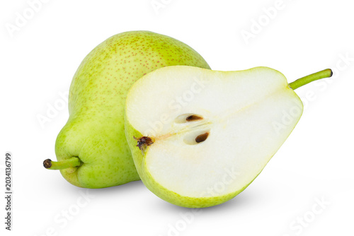 Canvas-taulu Isolated green pears