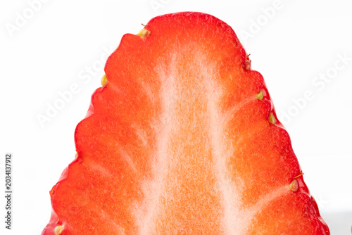 Картината върху платно Strawberries on White Background