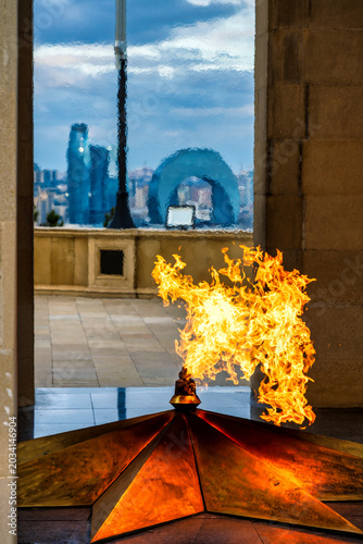 Eternal Flame Memorial Martyrs Lane Baku