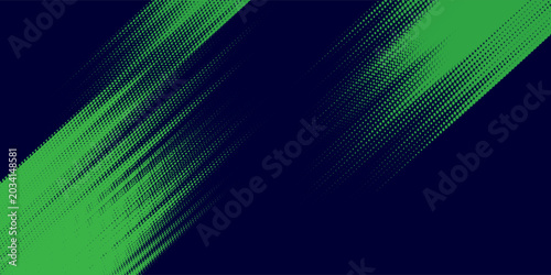 Fotografie Halftone dots gradient grunge texture background green and black color pattern