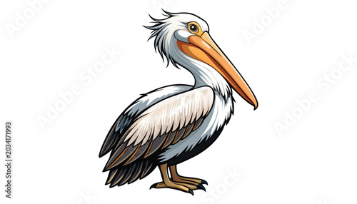 Foto pelican bird clipart vector illustration