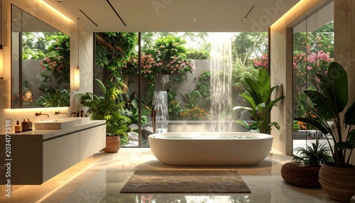 modern bathroom interior