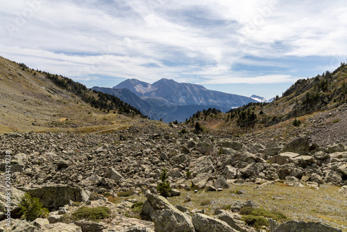 Mountain scenery in the Belledonne Massif, French Alps, Isère