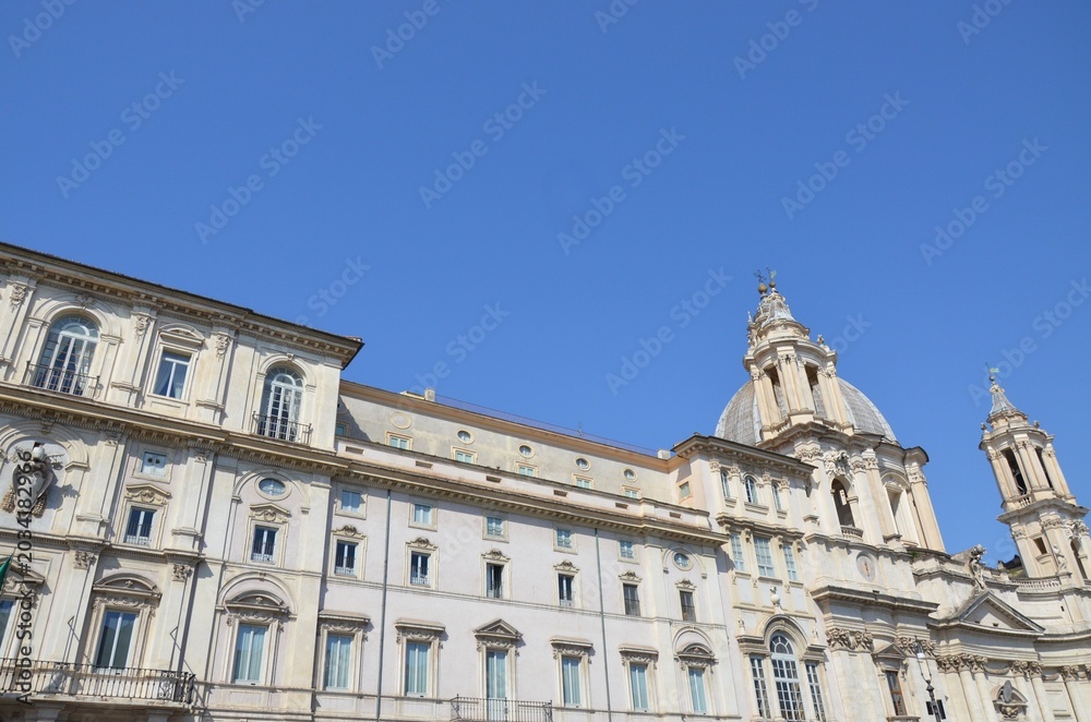 Obraz premium Piazza Navona in Roma with the church of Sant'Agnese in Agone