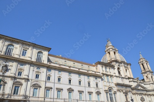 Piazza Navona in Roma with the church of Sant'Agnese in Agone