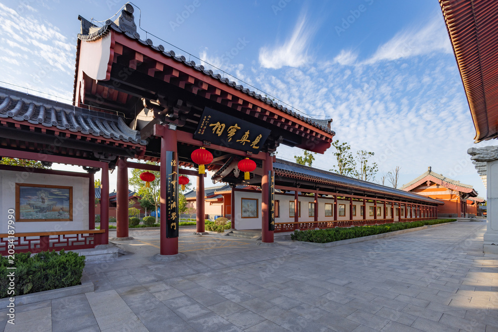 Fototapeta premium The landscape of Tianjin Huasheng Temple