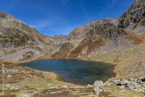 Foto Claret lake in the Belledonne massif , French alps, Isère