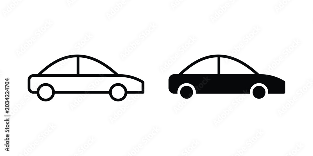 Fototapeta premium Car icon design, design element set.
