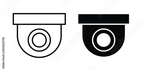 Obraz na plátně CCTV icon design, design element set.