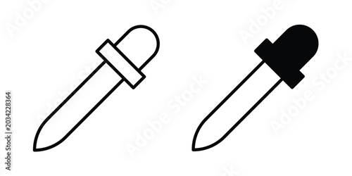 Photography Eye dropper icon design, design element set.
