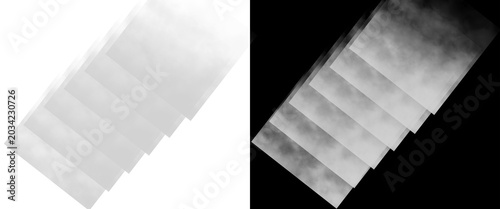 Foto Abstract smoke texture overlays on transparent background