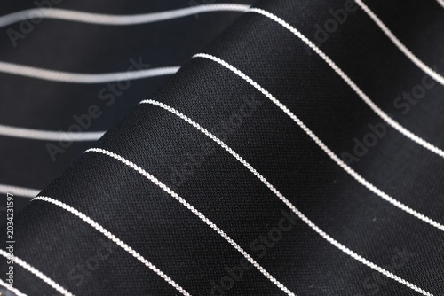 Photos Luxury black pinstripe suit fabric