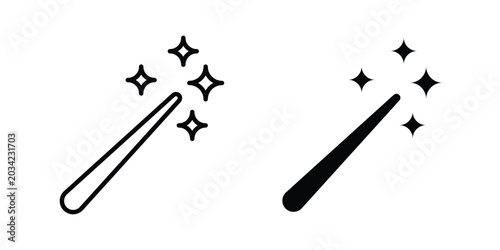 Photography Magic icon design, design element set.