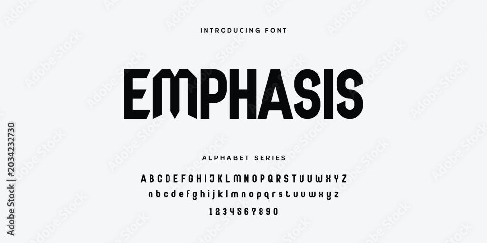 Obraz premium Emphasis Font Alphabet Series Vector