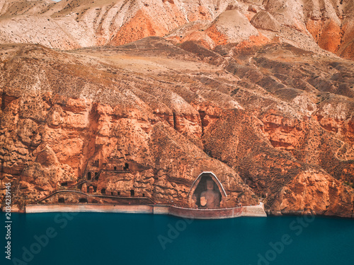 Canvastavla Tiantishan Grottoes in Wuwei, Gansu Province, China
