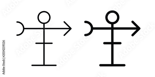 Bild auf Leinwand Veleta icon design, design element set.