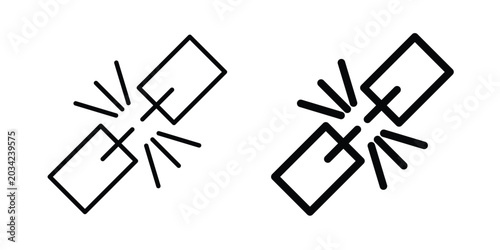 Obraz na płótnie Weakness icon design, design element set.