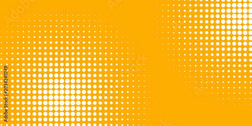 Photos Yellow orange halftone background