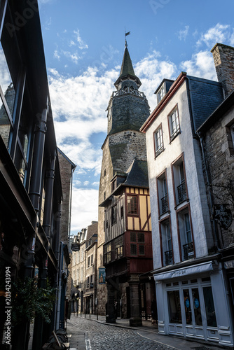 Clock tower of Dinan, France
