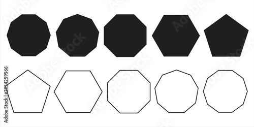 Photography Printquadrangle, pentagon, hexagon, octagon icon