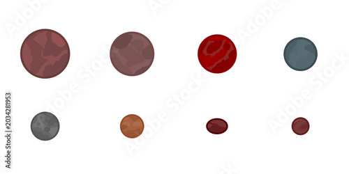 Photos Dwarf Planet Candidates (Gonggong, Quaoar, Sedna, Orcus, Salacia, Varda, Varuna,