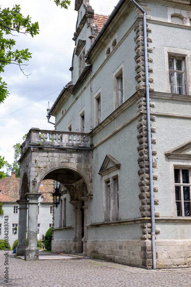 Fototapeta premium An old castle on a spring day