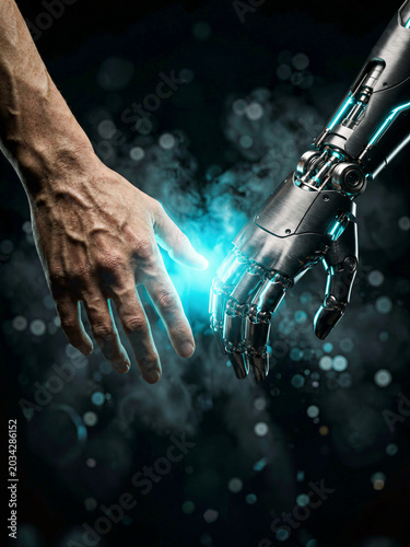Human and Robotic Handshake