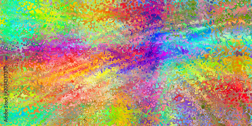 Canvastavla allover pattern of paint spatter in spectrum colors