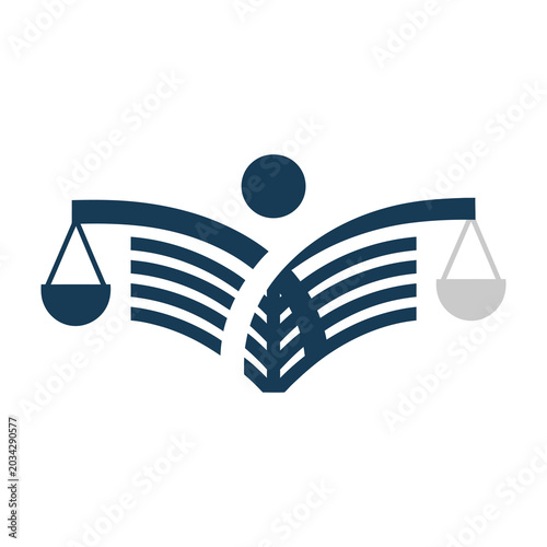 Canvastavla Justice scales symbol with wheat sheaf