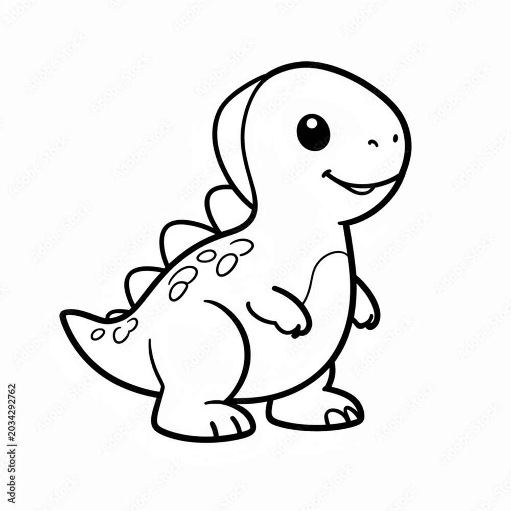 Fototapeta premium Friendly Dinosaur
